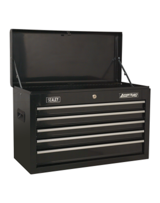 Topchest, Mid-Box Tool Chest & Rollcab 14 Drawer Stack - Black