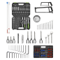 Topchest & Rollcab Combination 6 Drawer with Ball-Bearing Slides - Green/Black & 170pc Tool Kit