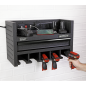 Power Tool Storage Rack with Drawer & Power Strip