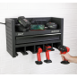 Power Tool Storage Rack with Drawer & Power Strip