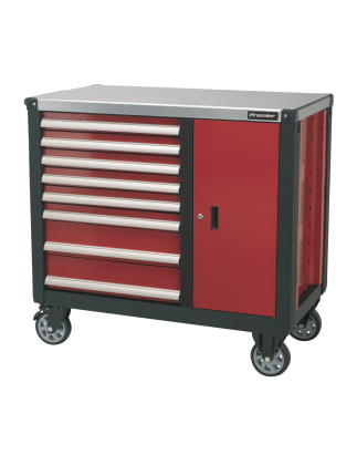 Mobile Workstation 8 Drawer with Ball-Bearing Slides