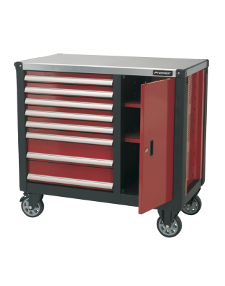 Mobile Workstation 8 Drawer with Ball-Bearing Slides