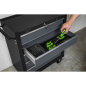 Rollcab 5 Drawer with Ball-Bearing Slides - Black/Grey