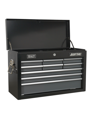 Topchest 9 Drawer with Ball-Bearing Slides - Black/Grey