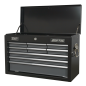 Topchest 9 Drawer with Ball-Bearing Slides - Black/Grey