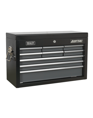 Topchest 9 Drawer with Ball-Bearing Slides - Black/Grey