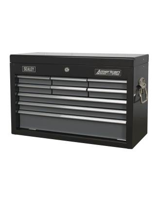 Topchest 9 Drawer with Ball-Bearing Slides - Black/Grey