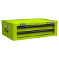 Mid-Box Tool Chest 2 Drawer with Ball-Bearing Slides - Green/Black