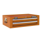 Mid-Box Tool Chest 2 Drawer with Ball-Bearing Slides - Orange