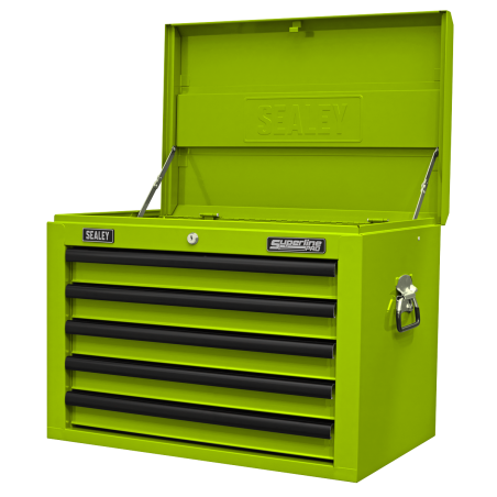 Topchest 5 Drawer with Ball-Bearing Slides - Green/Black