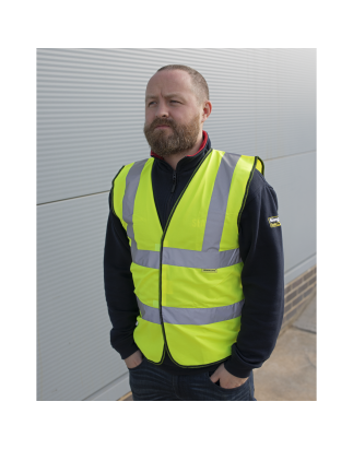 Worksafe® Hi-Vis Yellow Waistcoat - Medium