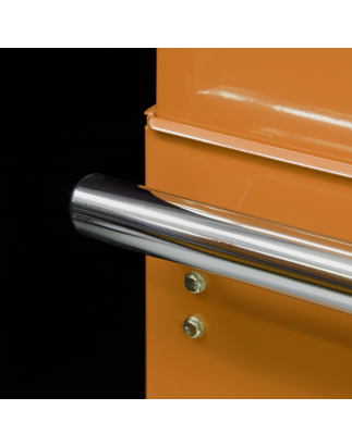 Rollcab 7 Drawer with Ball-Bearing Slides - Orange