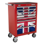 Kit de cabine roulante à 7 tiroirs Union Jack Graphics