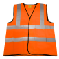 Gilet orange haute visibilité Worksafe® - Moyen