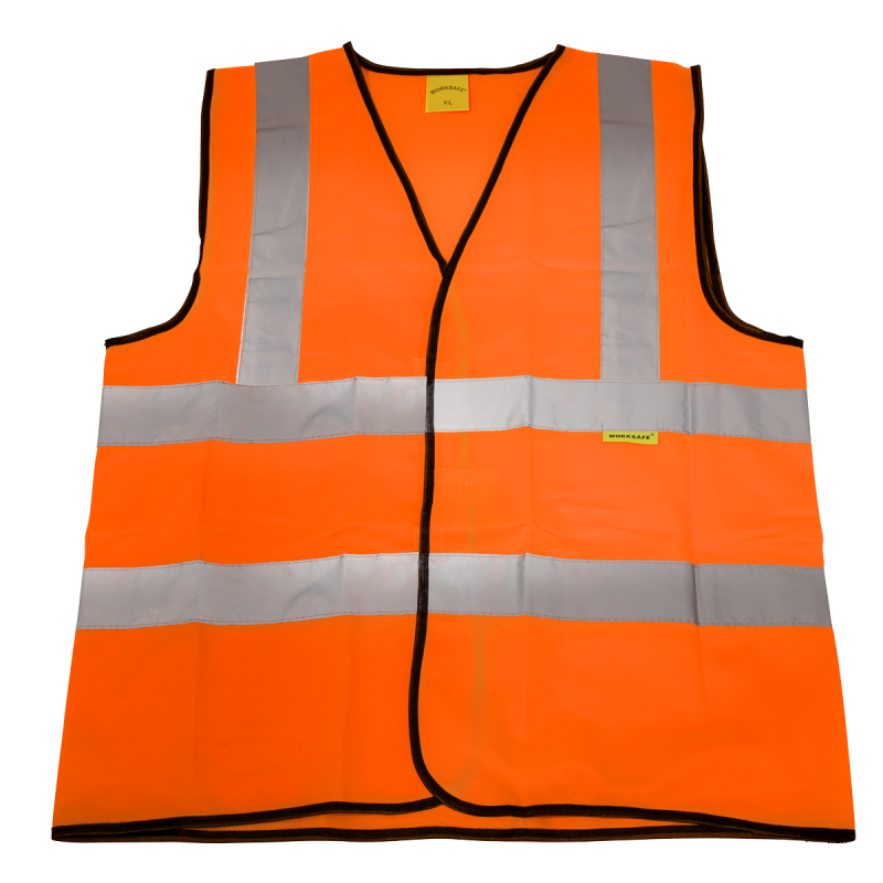 Gilet orange haute visibilité Worksafe® - X-Large