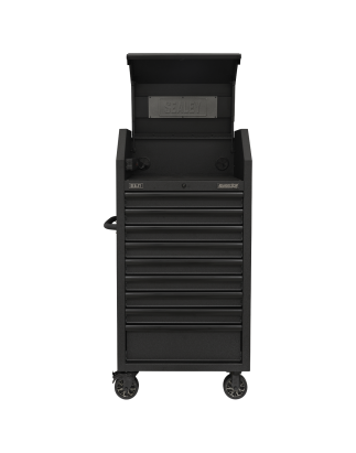 Tower Cabinet 9 Drawer 690mm with Soft Close Drawers & Power Strip