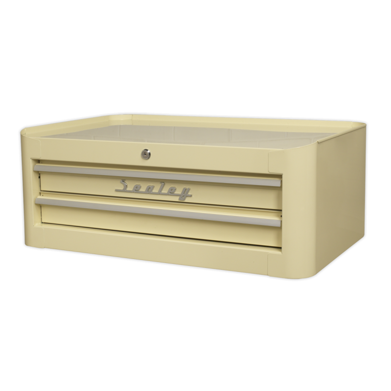 Mid-Box Tool Chest 2 Drawer Retro Style