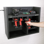 Power Tool Storage Rack with Power Strip