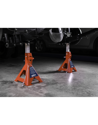 Auto Rise Ratchet Axle Stands (Pair) 3 Tonne Capacity per Stand