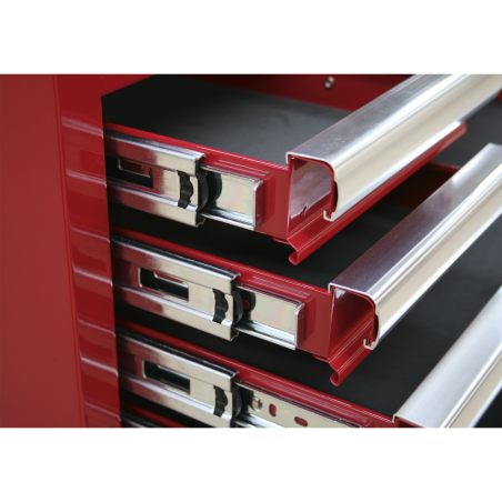 Topchest 6 Drawer with Ball-Bearing Slides - Red