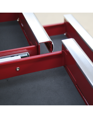 Topchest 6 Drawer with Ball-Bearing Slides - Red