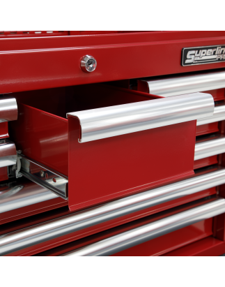 Topchest 8 Drawer with Ball-Bearing Slides - Red