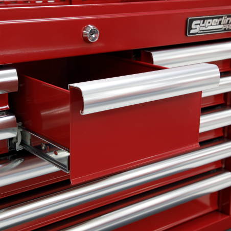 Topchest 8 Drawer with Ball-Bearing Slides - Red