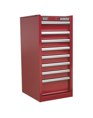 Hang-On Chest 8 Drawer with Ball-Bearing Slides - Red