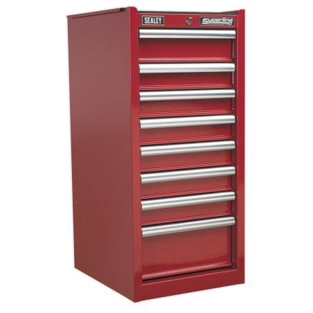 Hang-On Chest 8 Drawer with Ball-Bearing Slides - Red