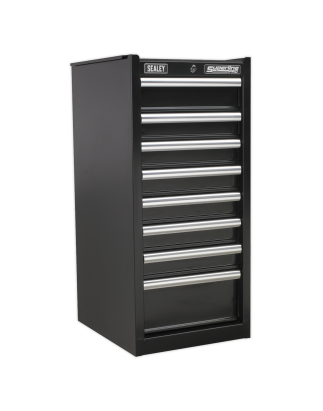 Hang-On Chest 8 Drawer with Ball-Bearing Slides - Black