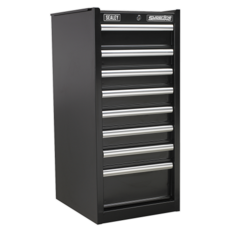 Hang-On Chest 8 Drawer with Ball-Bearing Slides - Black