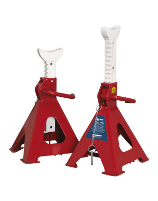 Auto Rise Ratchet Axle Stands (Pair) 5 Tonne Capacity per Stand