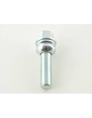 Single wheel bolt L = 28 mm M14 x 1.5 silver