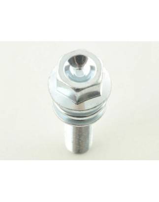 Single wheel bolt L = 28 mm M14 x 1.5 silver