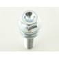 Single wheel bolt L 28 mm M14 x 1.5 silver