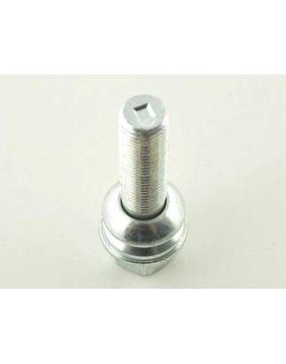 Single wheel bolt L = 28 mm M14 x 1.5 silver