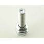 Single wheel bolt L 28 mm M14 x 1.5 silver