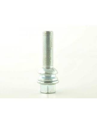 Single wheel bolt L = 28 mm M14 x 1.5 silver