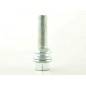 Single wheel bolt L 28 mm M14 x 1.5 silver