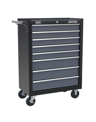 Tool Chest Combination 16 Drawer with Ball-Bearing Slides - Black/Grey