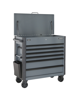 Tool Trolley 6 Drawer with Ball Bearing Slides - Grey