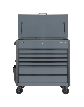 Tool Trolley 6 Drawer with Ball Bearing Slides - Grey