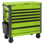 Tool Trolley 6 Drawer with Ball Bearing Slides - Green