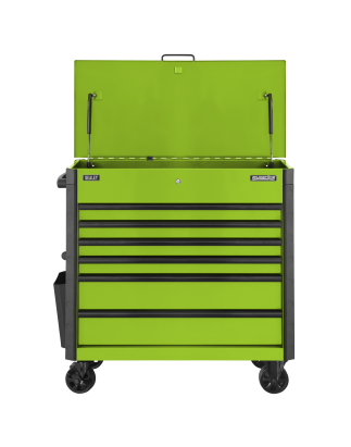 Tool Trolley 6 Drawer with Ball Bearing Slides - Green