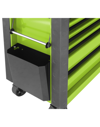 Tool Trolley 6 Drawer with Ball Bearing Slides - Green