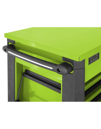 Tool Trolley 6 Drawer with Ball Bearing Slides - Green