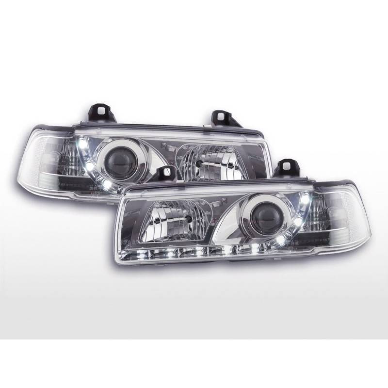 Daylight headlights LED daytime running lights BMW 3-series E36 sedan 92-98 chrome