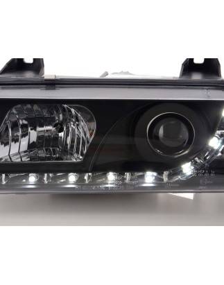 Daylight headlights LED daytime running lights BMW 3-series E36 sedan 92-98 black