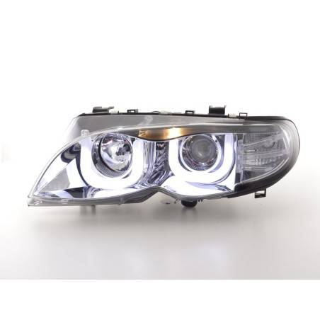 Angel eyes headlights BMW 3er E46 Limo / Touring 02-05 chrome