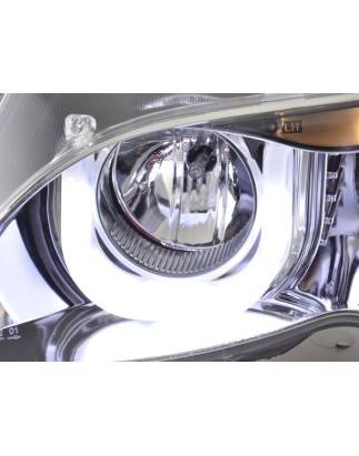 Angel eyes headlights BMW 3er E46 Limo / Touring 02-05 chrome